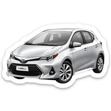 Toyota Corolla 2016 hatchback sticker
