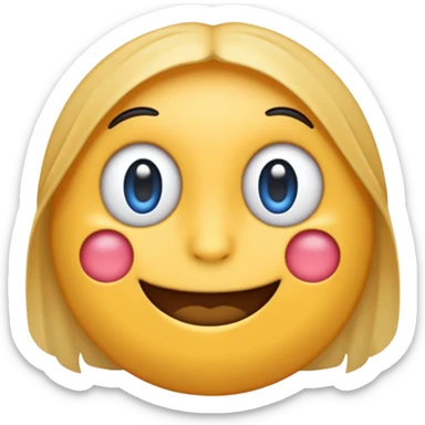 Emoji de laço azul sticker