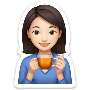 🧘🏼‍♀️🍵😌 sticker