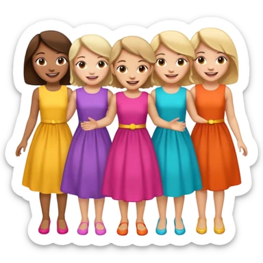 Chicas bailando sticker