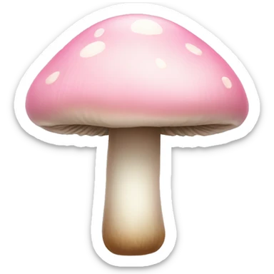 Light pink one mushroom sticker