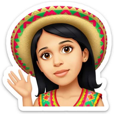 Fiestero with Sombrero sticker