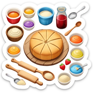 hobby baking ingredients sticker