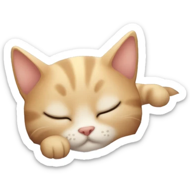 cute cat sleepinb sticker