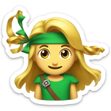 Happy with link bows sticker