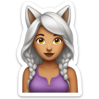 Sweetfox girl sticker