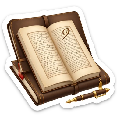 Written language and administration sticker