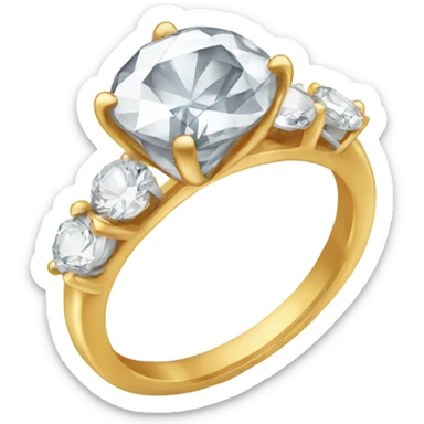 Diamond ring sticker