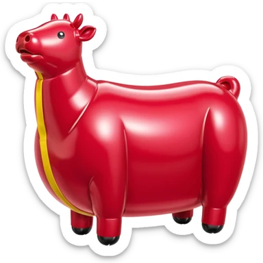  SPAM jeff koons style inflatable meat sculpture  sticker