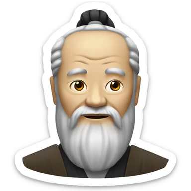 Confucius the philosopher sticker