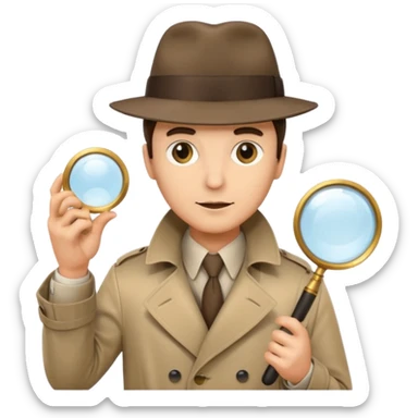 a detective sticker