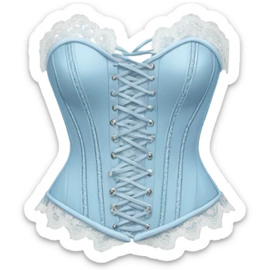 light blue corset top sticker