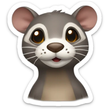 Raton laveur câlin loutre sticker