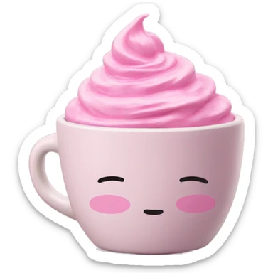 Statbuck cup pink med sløyfe  sticker