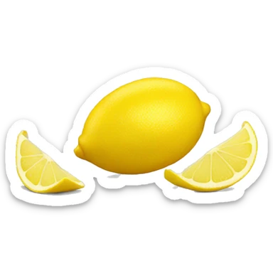 lemon peel sticker
