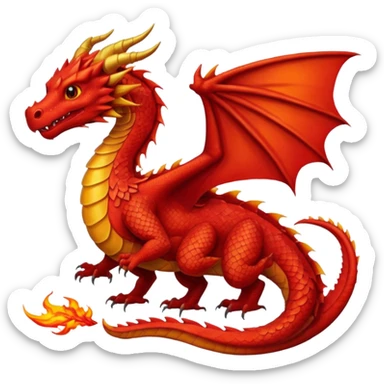 red dragon with fire







 sticker