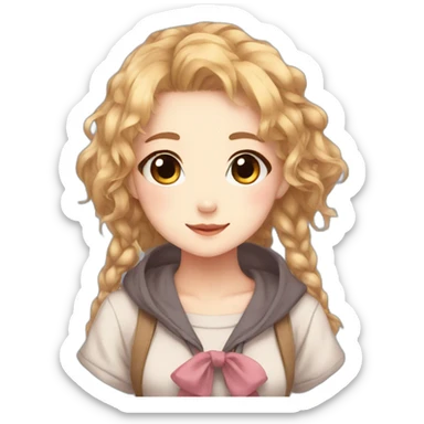 Cute anime girl uwu sticker