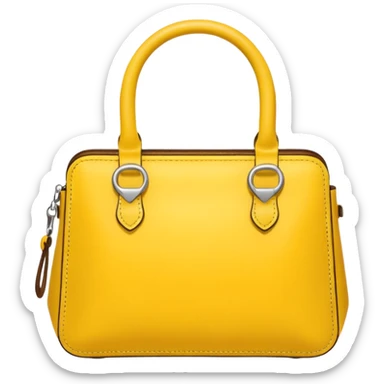 yellow purse sticker