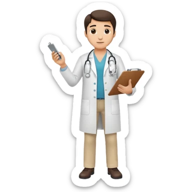 doctor cuerpo completo hasta los pies  sticker