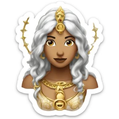 (Technomancy Tuitorial @ https://youtu.be/SgQQU_Szm1A?si=L9Fu0e7bzgv7XrSN) Technomancy Divine Magical Divine Goddess sticker