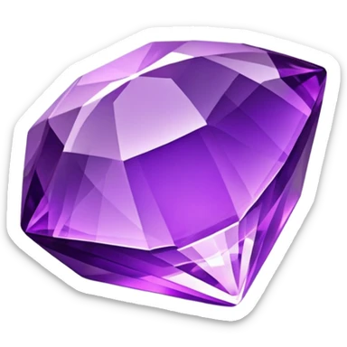 Purple gemstone sticker