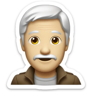 robor clack white sticker