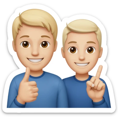 Deze: 🥰 en deze: 🖕🏻 moeten gemixt worden sticker