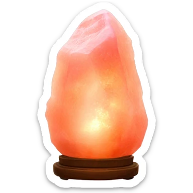 Pink Himalayan salt lamp sticker
