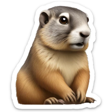 Marmotte sticker