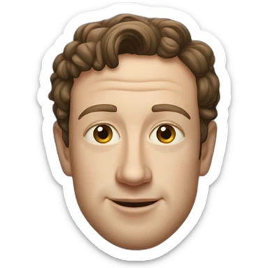 mark zuckerburg sticker