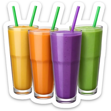 Half-Filled Glasses smoothie sticker