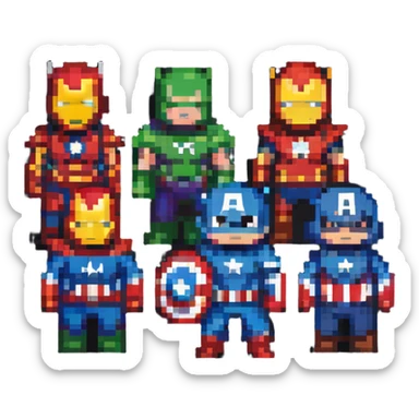 Avengers superhero team sticker