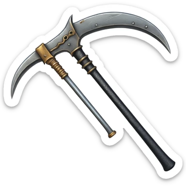 Give me the emoji reguler of the grim reaper scythe i want it to have same textures as this 😁⚰️ sticker