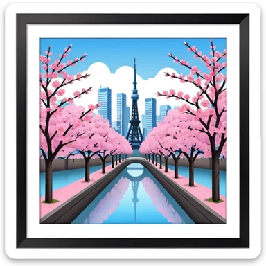 Pink tokyo sticker