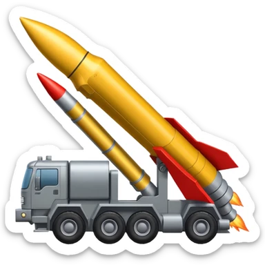 NATO military rocket launch system with many rockets sticker