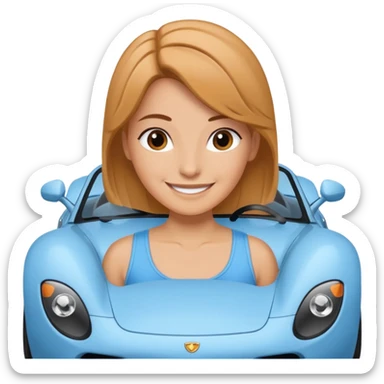 sally carrera from cars movie sticker