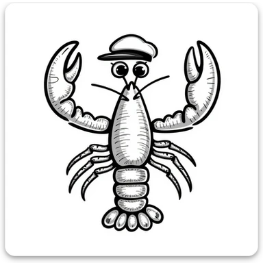 Lobster sticker