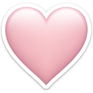 light pink heart sticker