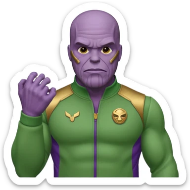 Thanos squidgame 230 player (T.O.P) emoji sticker
