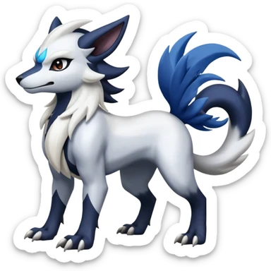 Koraidon-Absol-Lycanroc(midnight form)-Lugia-fusion  sticker