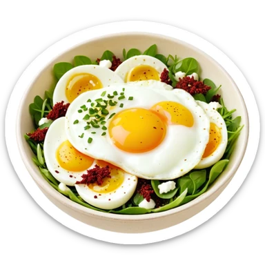 Egg, Labneh and Sumac Salad Bowl
 sticker