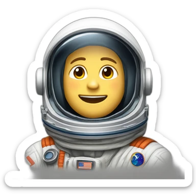 yuri gagarin in space sticker