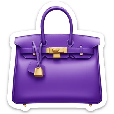 Birkin bag purple sticker