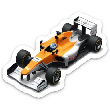 McLaren Formula 1 car - number 4 sticker