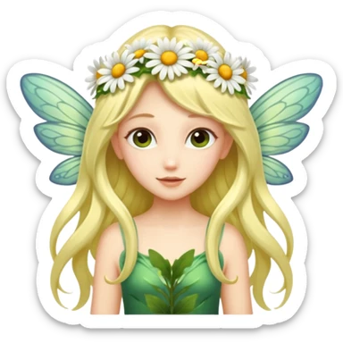 Daisy wings,Flower Fairy. sticker