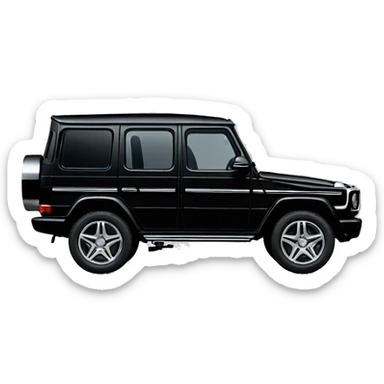 Black Mercedes g wagon sticker