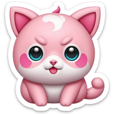 Jigglypuff-Pancham-Elgyem-fusion  sticker
