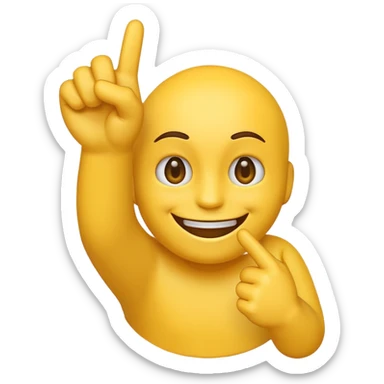 Smile emoji flipping me off sticker