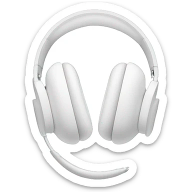 Headset AirPods Max on black background  sticker