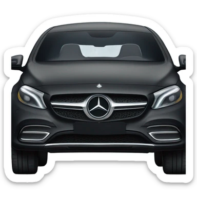 Black matt Mercedes eqe  sticker